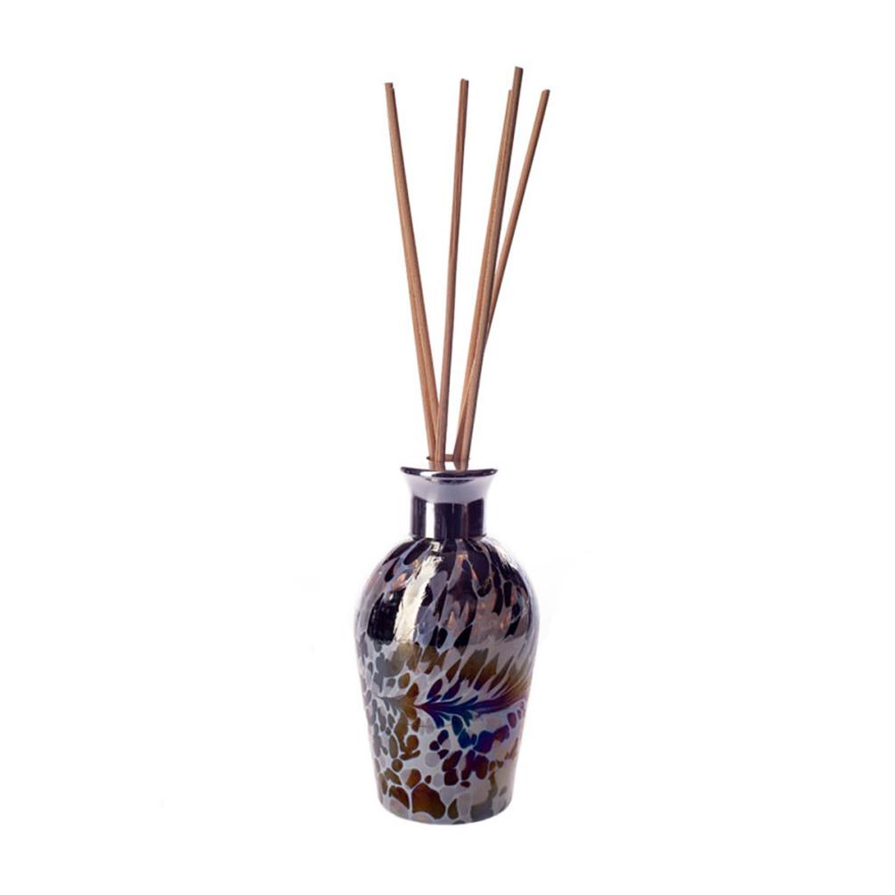 Amelia Art Glass Black, Grey & White Iridescence Dome Reed Diffuser £15.74